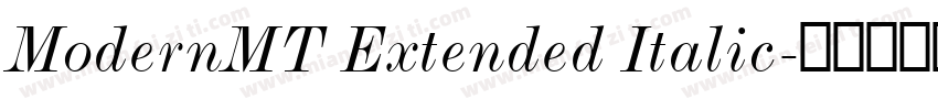 ModernMT Extended Italic字体转换